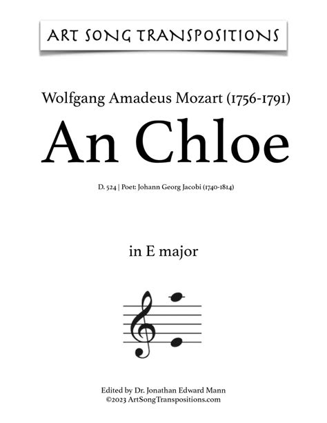 an chloe pdf|An Chloe, K.524 (Mozart, Wolfgang Amadeus) .